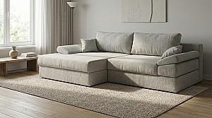 Canapea coltar Sofyno Atlas Silk Rosa 23 Gri