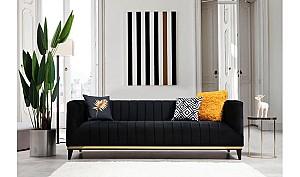 Canapea Trendy Bellino 3locuri Negru