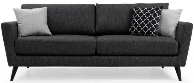 Canapea Trendy Mayorka 3locuri Gri închis