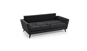 Canapea Trendy Mayorka 3locuri Gri închis