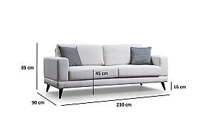 Canapea Trendy Nordic 3locuri Bej