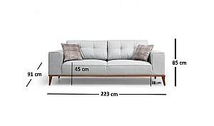 Canapea Trendy Montana 3locuri Gri