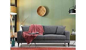 Canapea Trendy Nordic 3locuri Gri închis