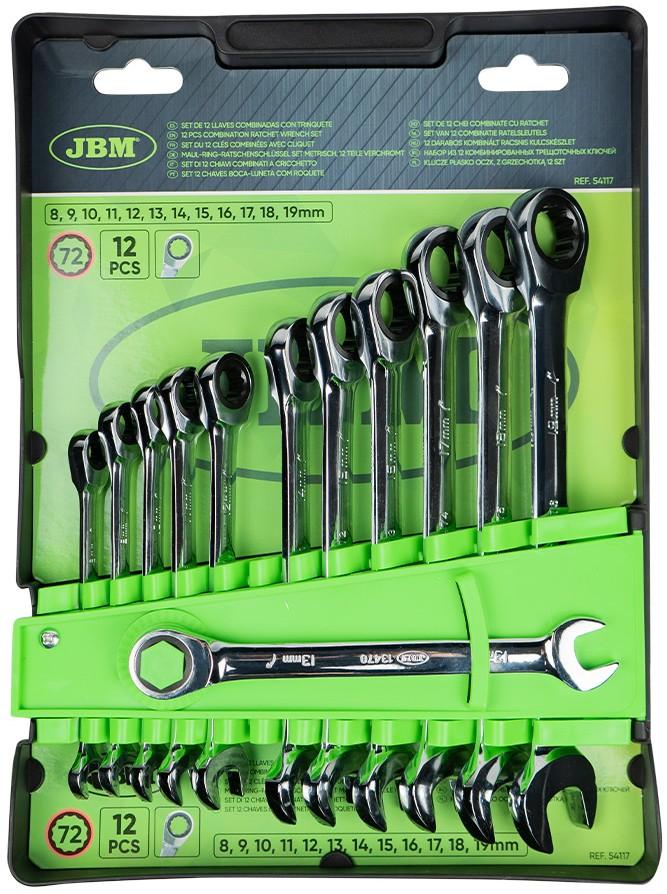 Set de chei JBM 12 buc. 8-19 mm 54117