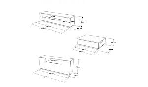 Living Trendy Fr18-Aw Pinul Atlantic Alb 180x45x45cm