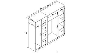 Dulap Trendy Kardelen 1600-123