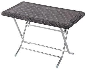 Masa de gradina Heniver Rattan (picioare metal) Maro