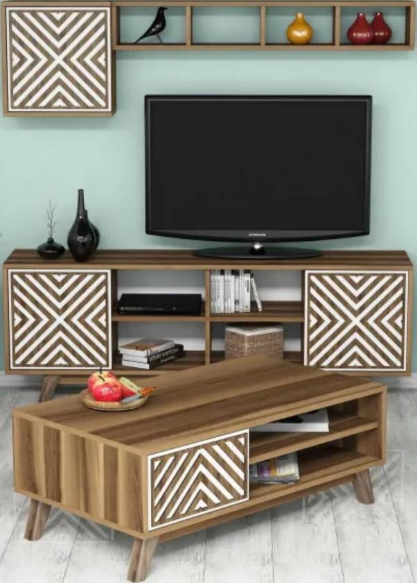 Living Trendy Inci 160x35x56.2cm Nuc (Maro)/Alb