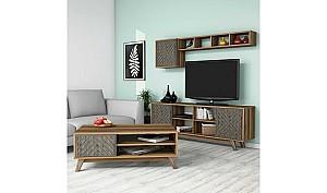 Living Trendy Inci 160x35x56.2cm Nuc(Maro)/ Albastru