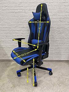 Fotoliu gaming ARO Gamer-027E, black/blue