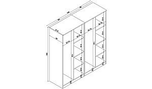 Dulap Trendy Kardelen 1600-115