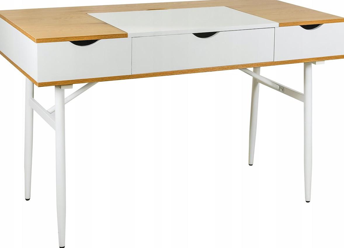 Masa de birou Jumi CM-305281 Stejar/Alb