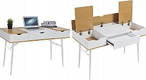 Masa de birou Jumi CM-305281 Stejar/Alb