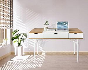 Masa de birou Jumi CM-305281 Stejar/Alb