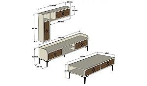 Living Trendy Samba 180x35x52 Alb