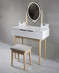 Masa de machiaj Jumi CM-920439 Alb/Bej
