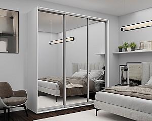 Dulap-cupe Nex Home Oglinda Alb 220x60x220 cm