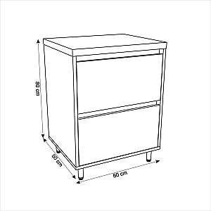 Dulap sub lavoar Aquatoria 57.03 Spirit 600x500 N (36)/Naomi 455x455