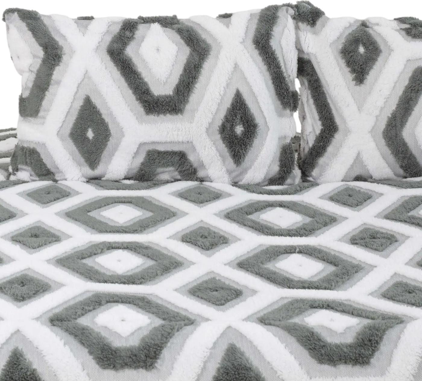 Cuvertura TEP BOHO 220x240 Light Grey (024556)