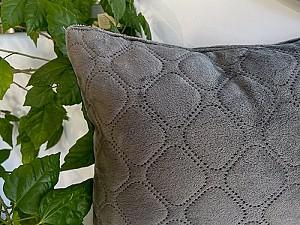 Perna Relaxe Home Velure 40x40 Dark Grey