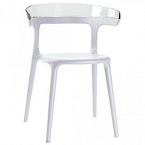 Scaun Papatya Luna Clear/White