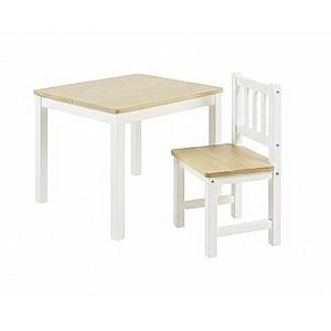 Masă de scris pentru copii Eucalyptus Karol (DS2-N03) Alb/Natural