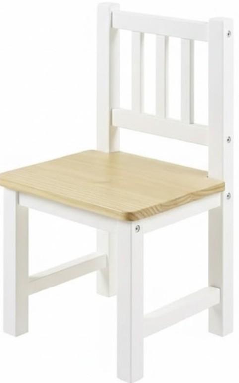 Scaun pentru copii Eucalyptus Karol (DS2-S03) Alb/Natural