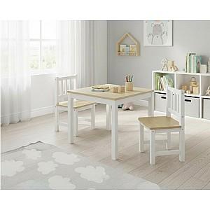 Masă de scris pentru copii Eucalyptus Karol (DS2-N03) Alb/Natural