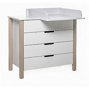 Comoda copii Eucalyptus Karol90 (DSK-K05) Alb/Cappucino