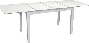 Set de masa si scaune Evelin HV-27V White + 4 scaune Wenyi White / NV-10WP Grey