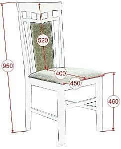 Set de masa si scaune Evelin HV-29V Antique Grey + 6 scaune Deepa R Antique Grey / Ekea12 Dark Brown
