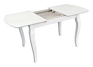Set de masa si scaune Evelin HV-29V White + 6 scaune DEPPA R White/NV-10WP Grey(Gri)