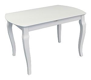 Set de masa si scaune Evelin HV-29V White + 6 scaune DEPPA R White/NV-10WP Grey(Gri)