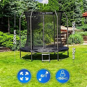 Trambulina Thunder INSIDE ELITE 6FT Black