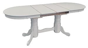 Set de masa si scaune Evelin HV-31N White + 8 scaune DEPPA R White/NV-10WP Grey