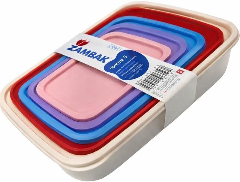 Set de recipiente alimentare Zambak Plastik Z654