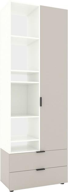 Dulap Nex Home A001L Alb/Cashmere (Bej)