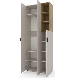 Dulap Nex Home A003R Cashmere (Bej)/Stejar Artisan (Maro)