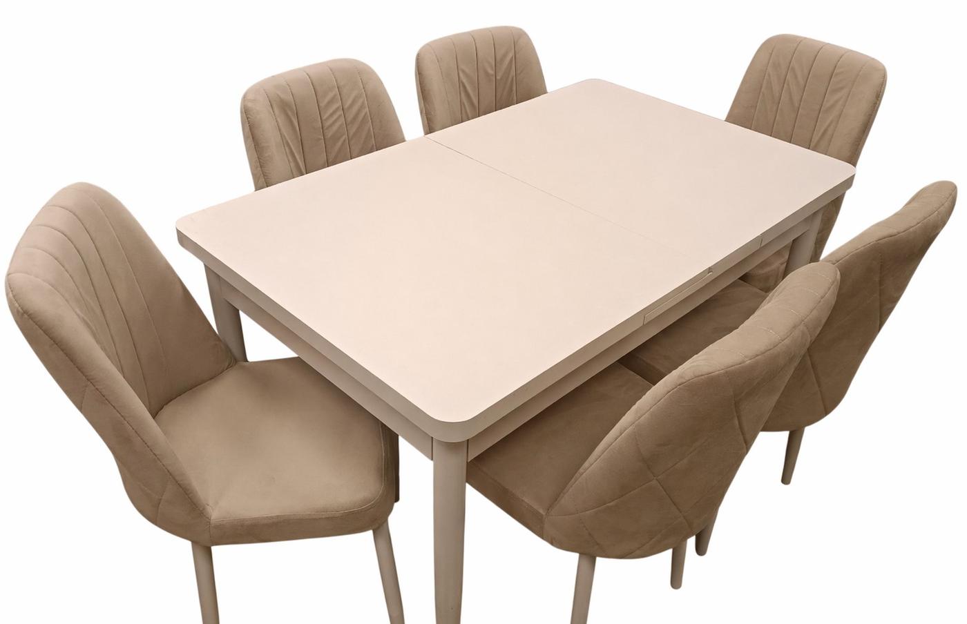 Set de masa si scaune Kelebek ES-1115 (6 scaune)