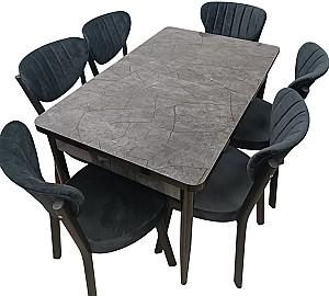 Set de masa si scaune Kelebek ES-1221 (6 scaune)