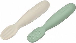 Set de tacimuri Beaba Sage Green/Velvet Grey (B913578)