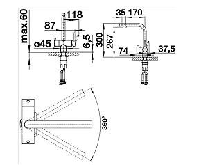 Robinet bucatarie Blanco FONTAS II (526670)
