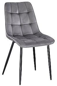 Set de masa si scaune Yasen Yasen DT-2423 120x80 Mocha White + 6 scaune DC 6005 (HLR 22) Gri