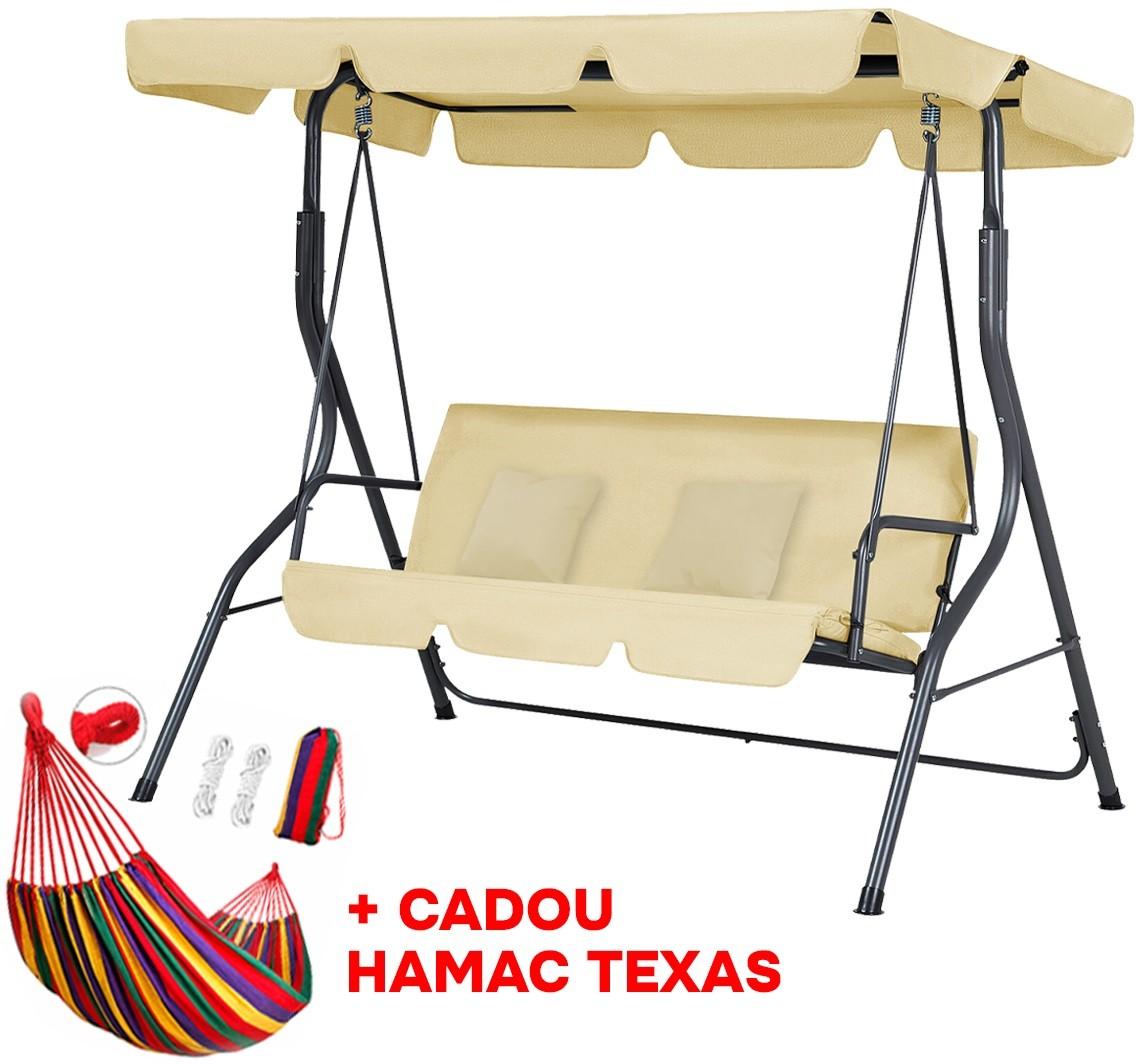 Leagan balansoar Waltz RODOS (bej) + Hamac TEXAS