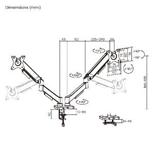 Suport pentru monitor Brateck LDT97-C024