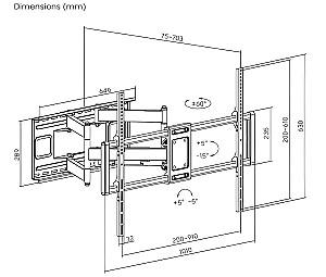 Suport pentru televizor Gembird WM-120ST-01