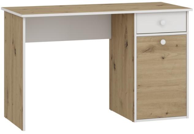 Masa de birou Yasen Ontario 1200х750х540 Stejar Artisan / Nimfea Alb