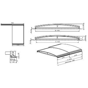 Pavilion pentru piscina Albixon YDNEY CLEAR MS
