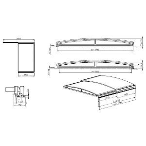 Pavilion pentru piscina Albixon SYDNEY CLEAR XS