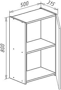 Set mobila bucatarie Bayro Monti Cucine 2.6x1.6 m Light Grey / Stone Grey